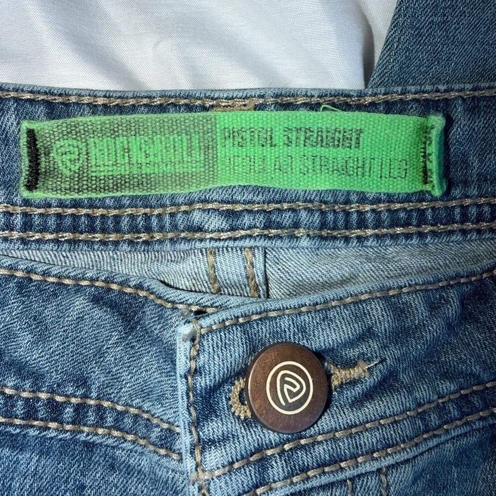 Rock and Roll Denim Men’s Pistol Straight Leg Jeans – 36x34 – Medium Wash - Picture 8 of 14